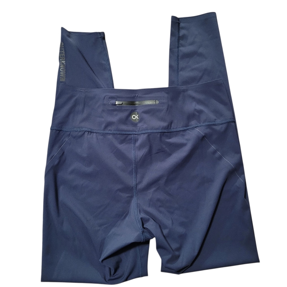 Outerknown Active Navy Ankle Length Leggings - M.… - image 1